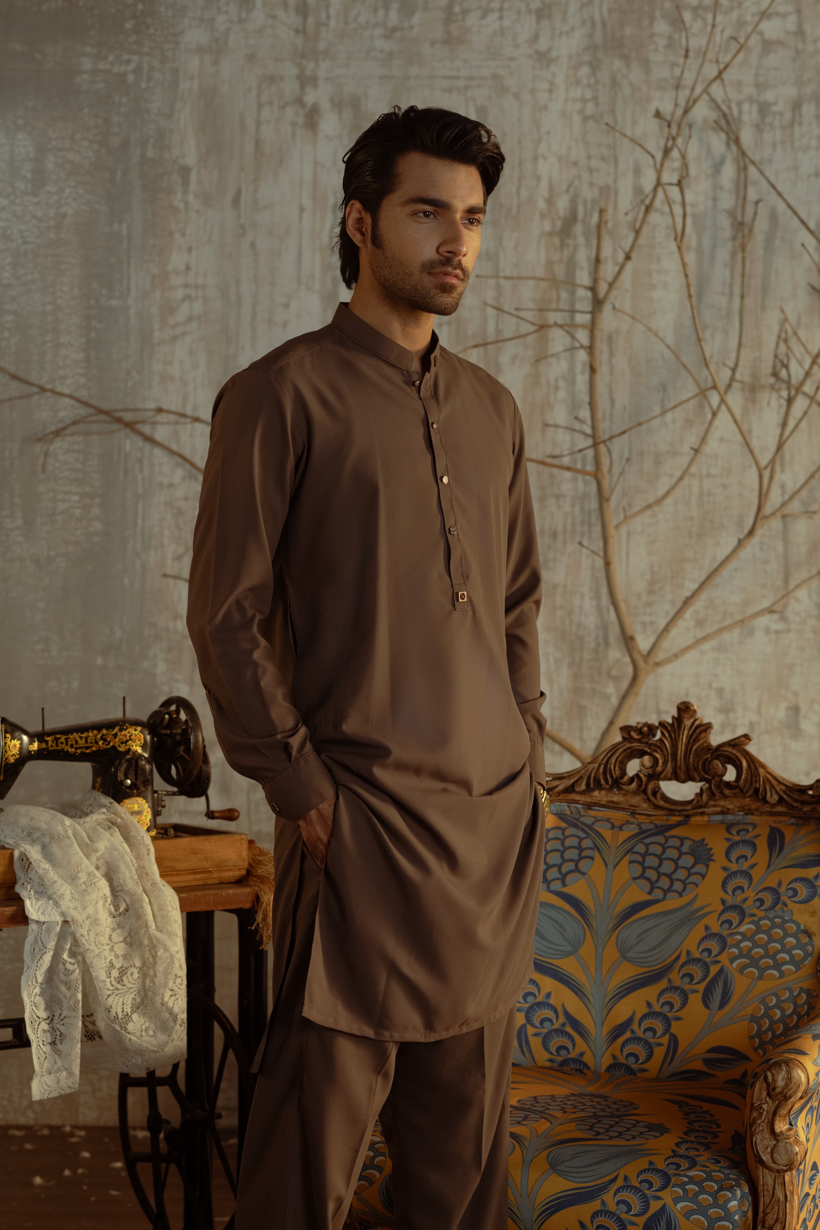 Bahisht - Copper Kurta pajama