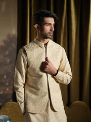 Musarrat - Beige Embroidered Kurta Pajama