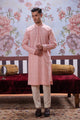 Muqabil - Soft Pink Embroidered Kurta Pajama