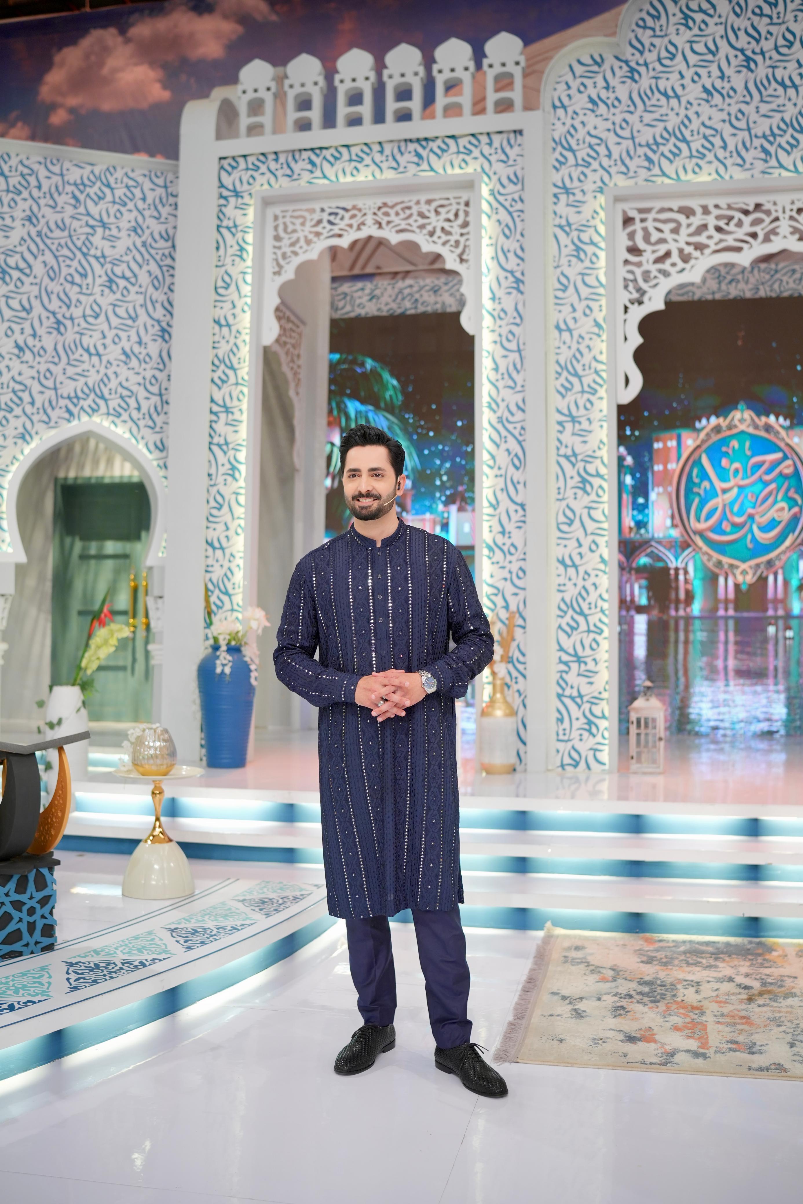 ED25 - Nevy Blue Embroidered Kurta Pajama