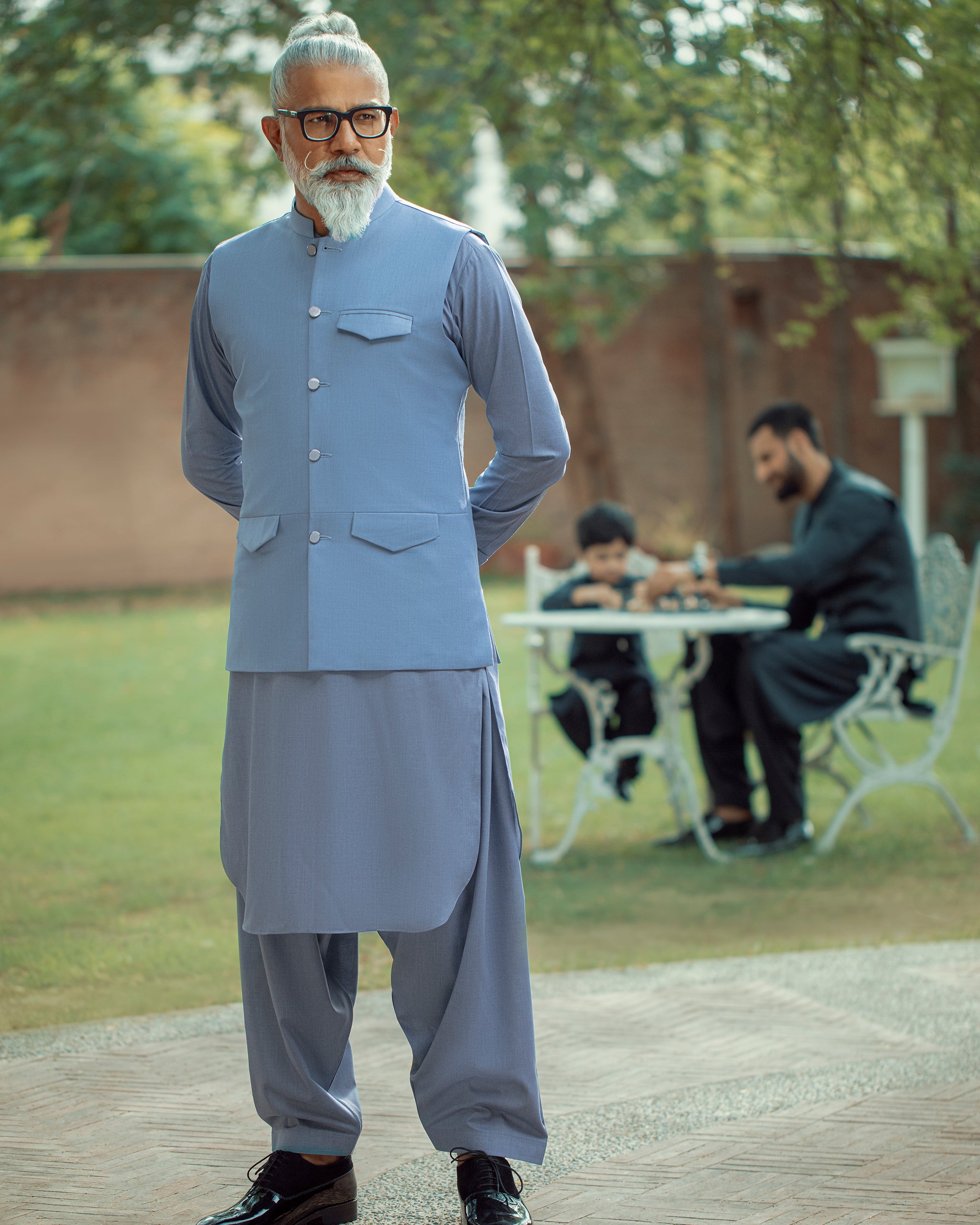 Dadu Ka Ghar - Waistcoat with Kameez Shalwar - 05