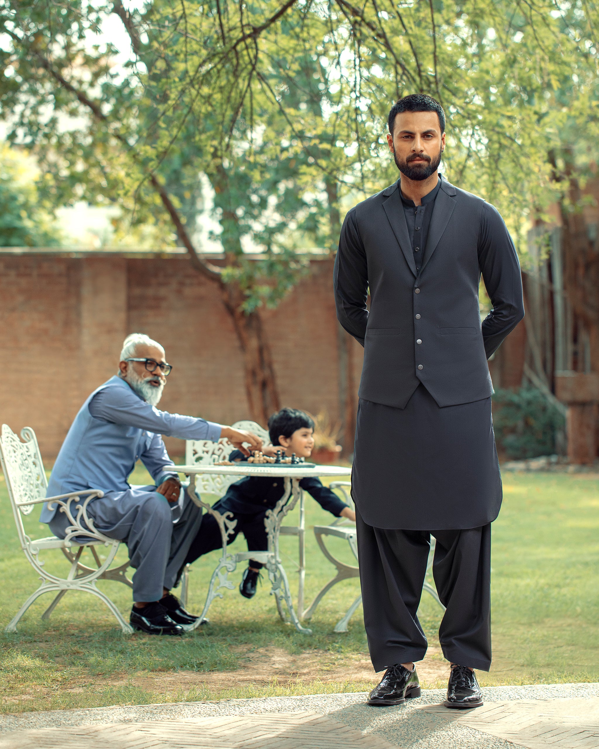 Dadu Ka Ghar - Waistcoat with Kameez Shalwar - 06