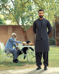 Dadu Ka Ghar - Waistcoat with Kameez Shalwar - 06