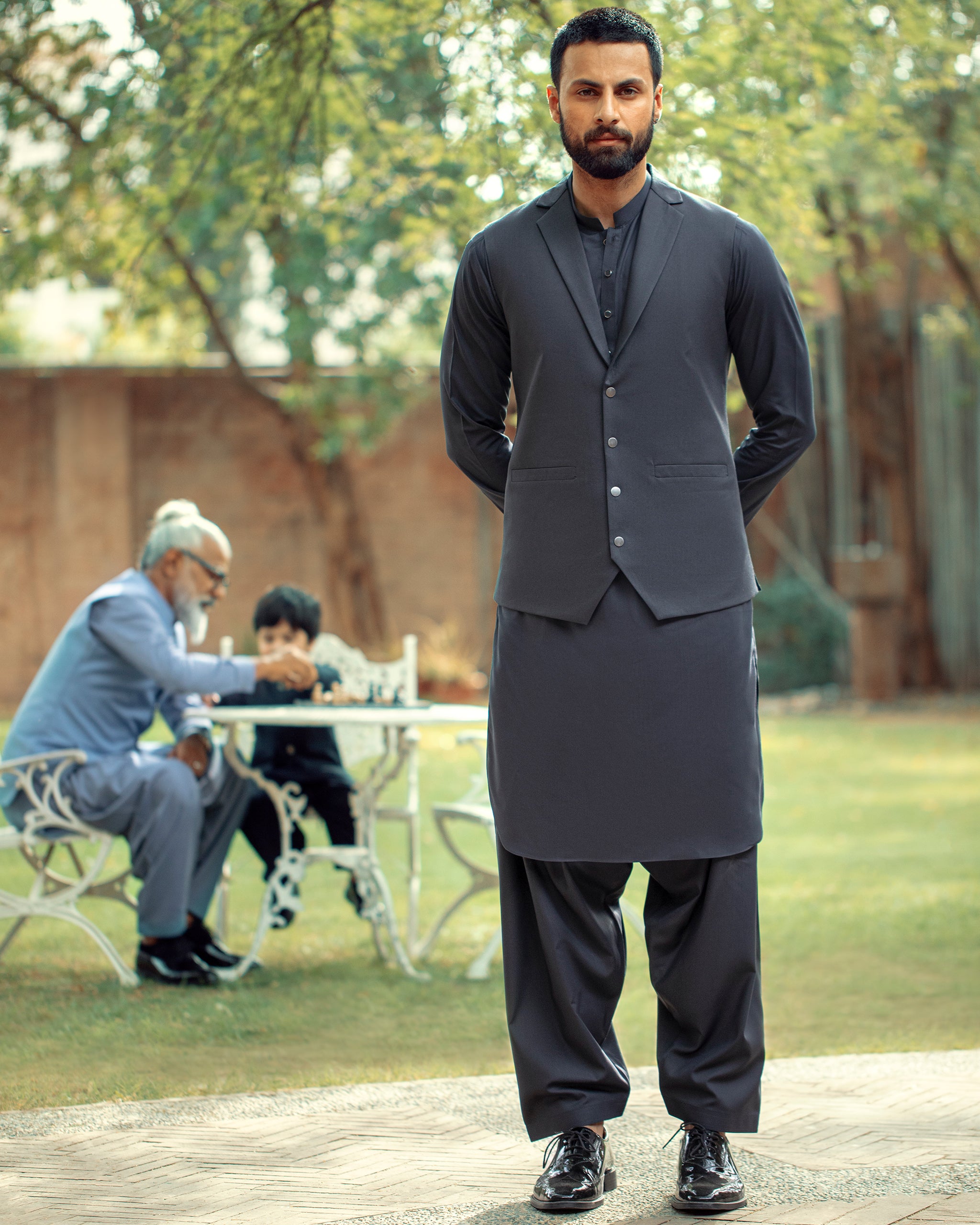 Dadu Ka Ghar - Waistcoat with Kameez Shalwar - 06