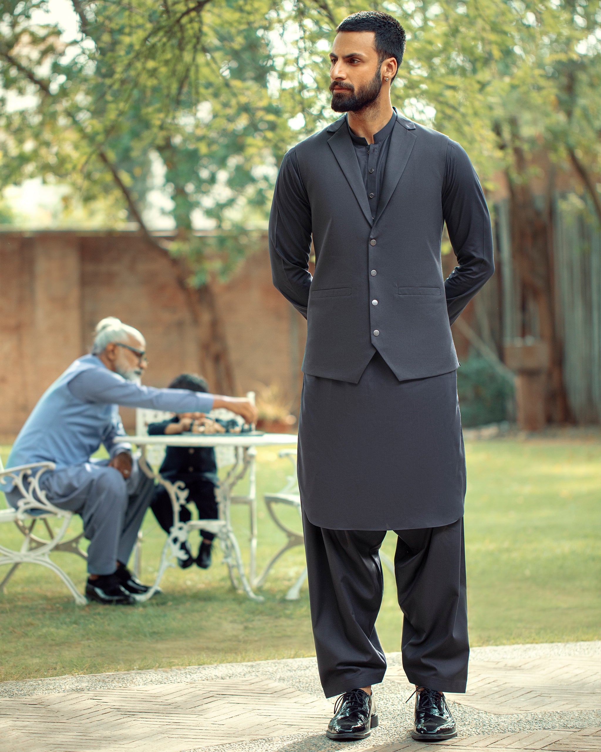 Dadu Ka Ghar - Waistcoat with Kameez Shalwar - 06