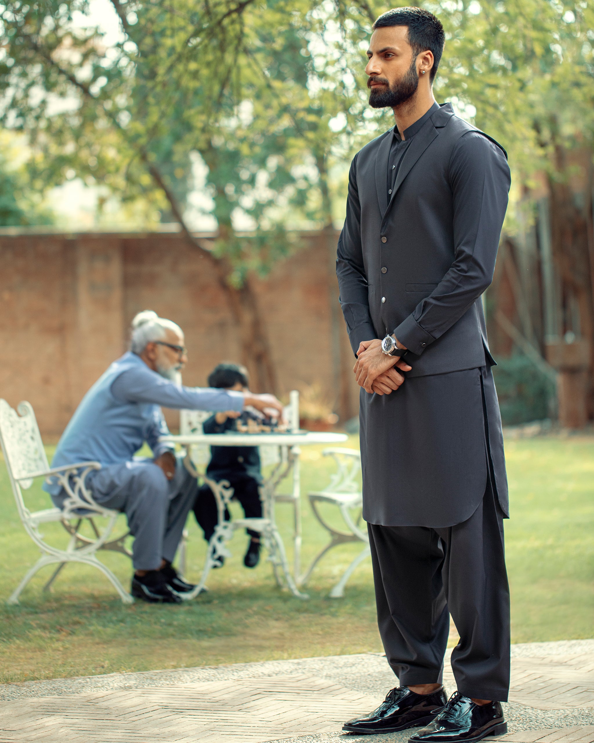 Dadu Ka Ghar - Waistcoat with Kameez Shalwar - 06