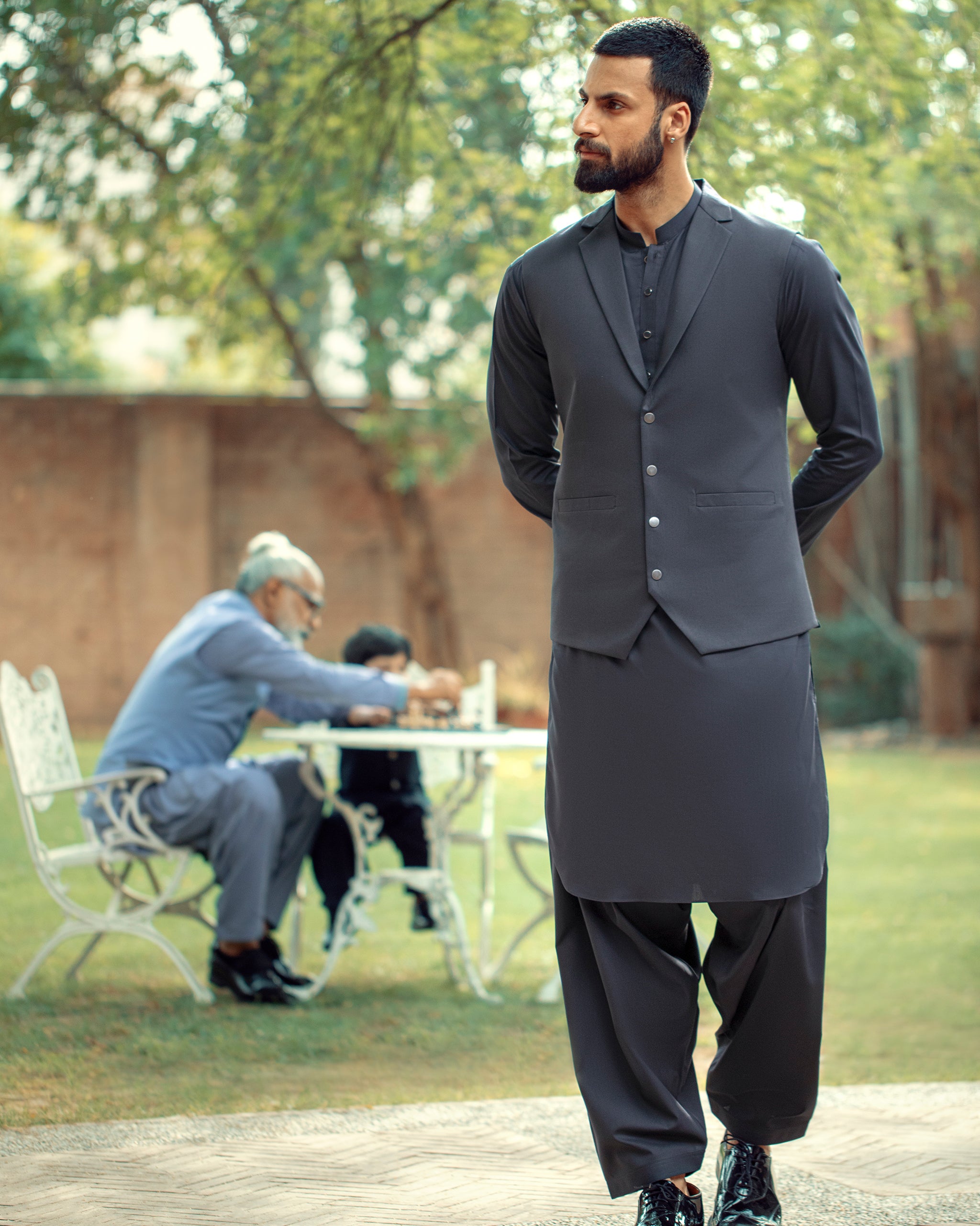 Dadu Ka Ghar - Waistcoat with Kameez Shalwar - 06