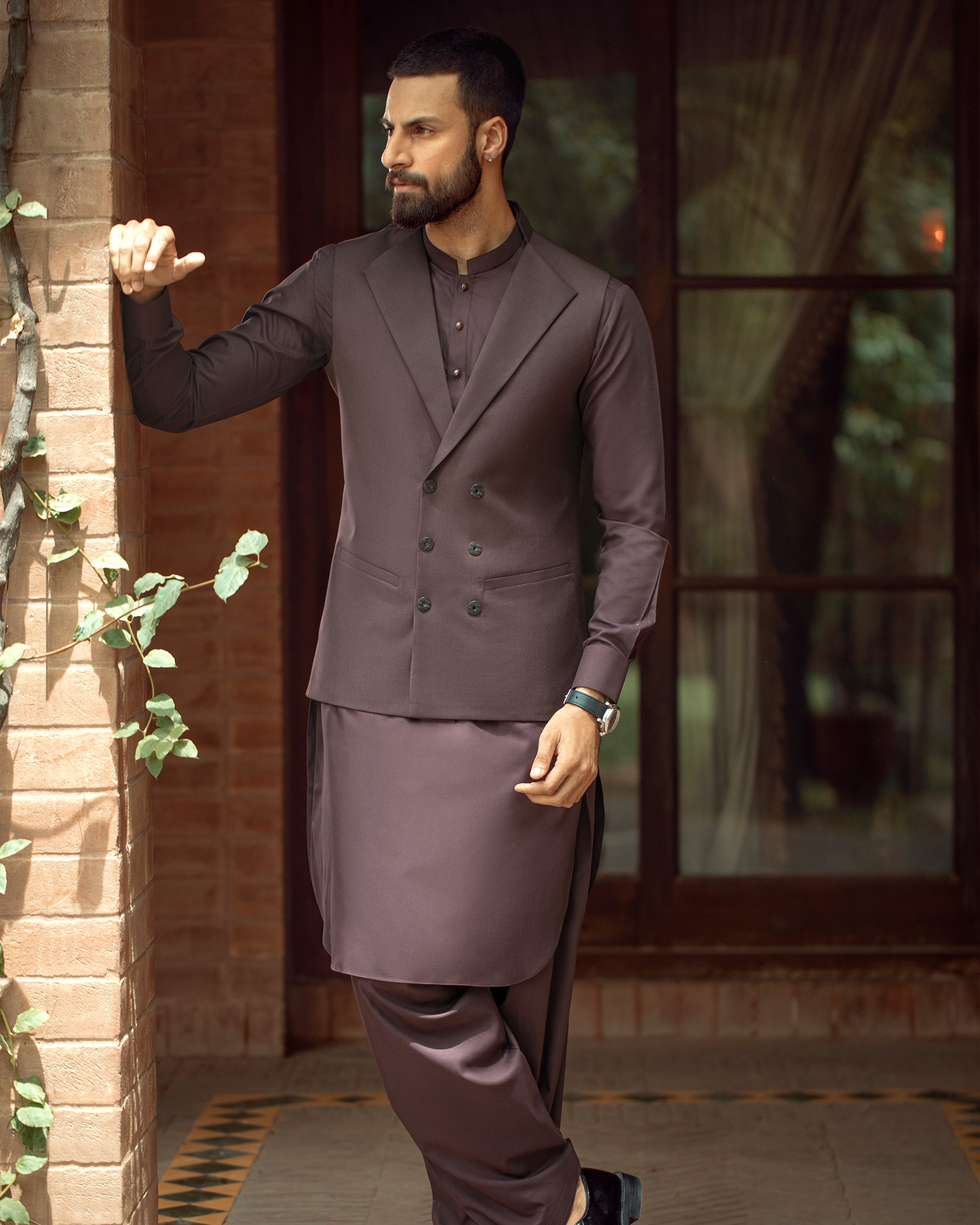 Dadu Ka Ghar - Waistcoat with Kameez Shalwar - 07