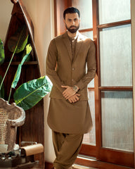 Dadu Ka Ghar - Waistcoat with Kameez Shalwar - 08
