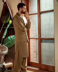 Dadu Ka Ghar - Waistcoat with Kameez Shalwar - 08