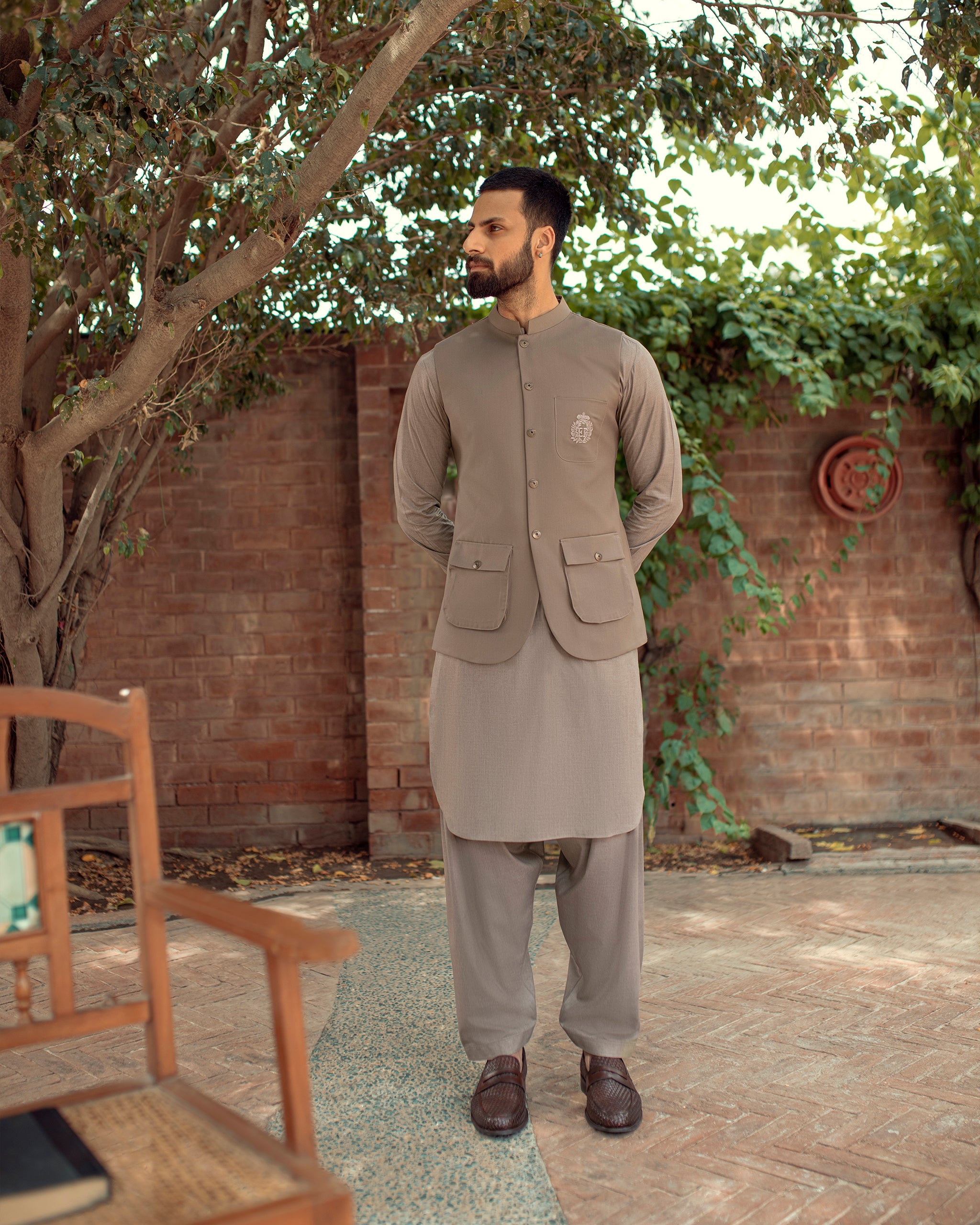 Dadu Ka Ghar - Waistcoat with Kameez Shalwar - 09