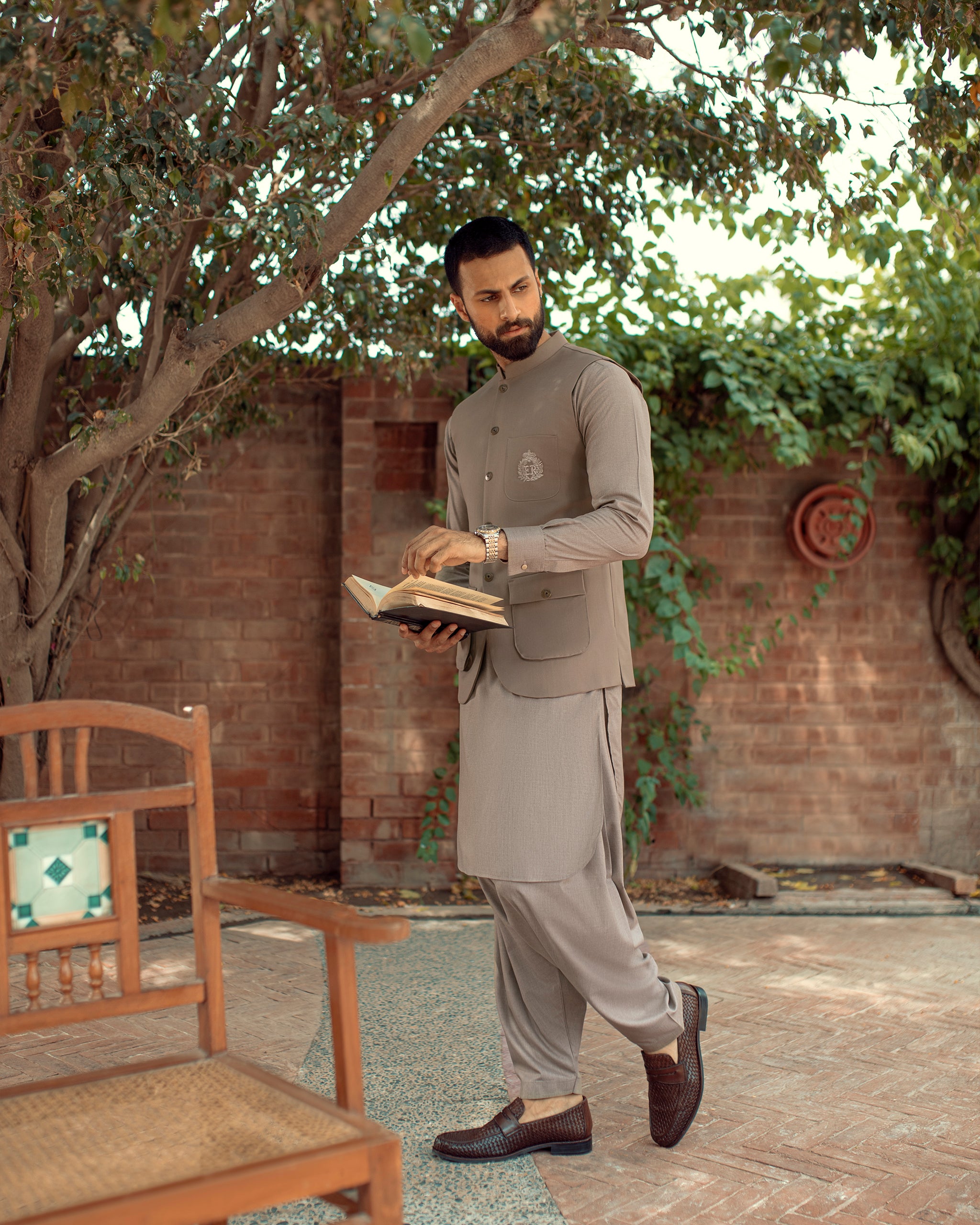 Dadu Ka Ghar - Waistcoat with Kameez Shalwar - 09
