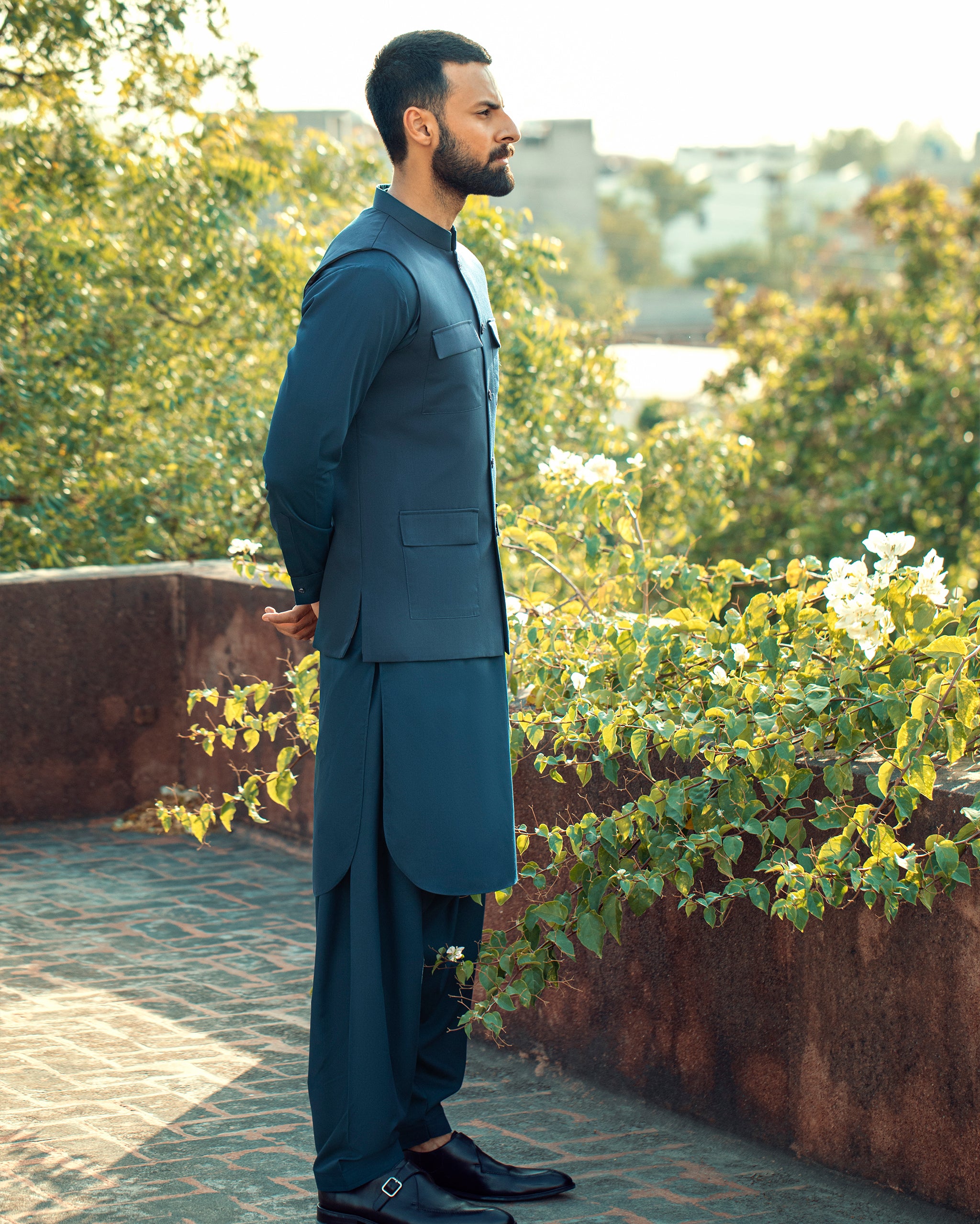 Dadu Ka Ghar - Waistcoat with Kameez Shalwar - 10