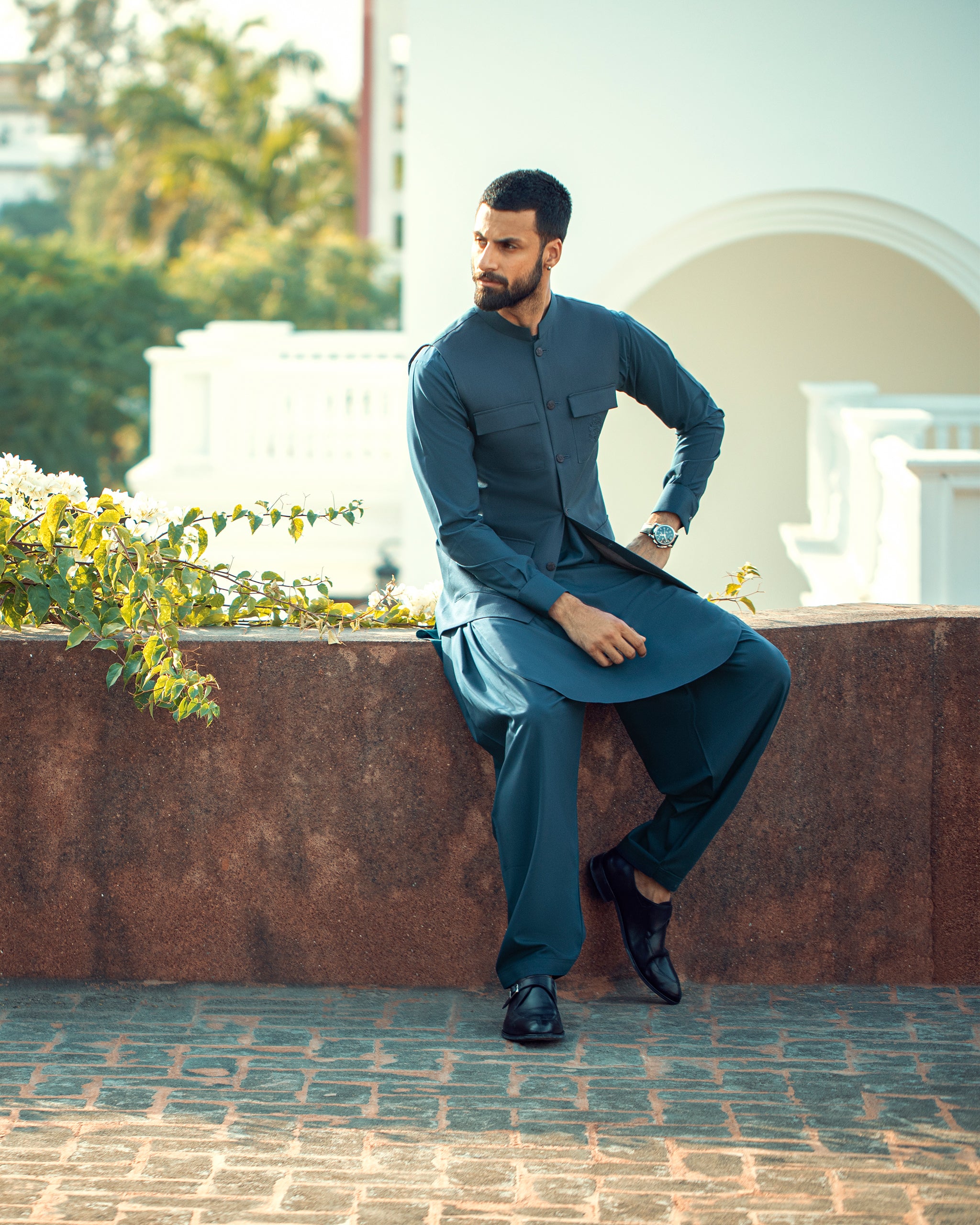 Dadu Ka Ghar - Waistcoat with Kameez Shalwar - 10