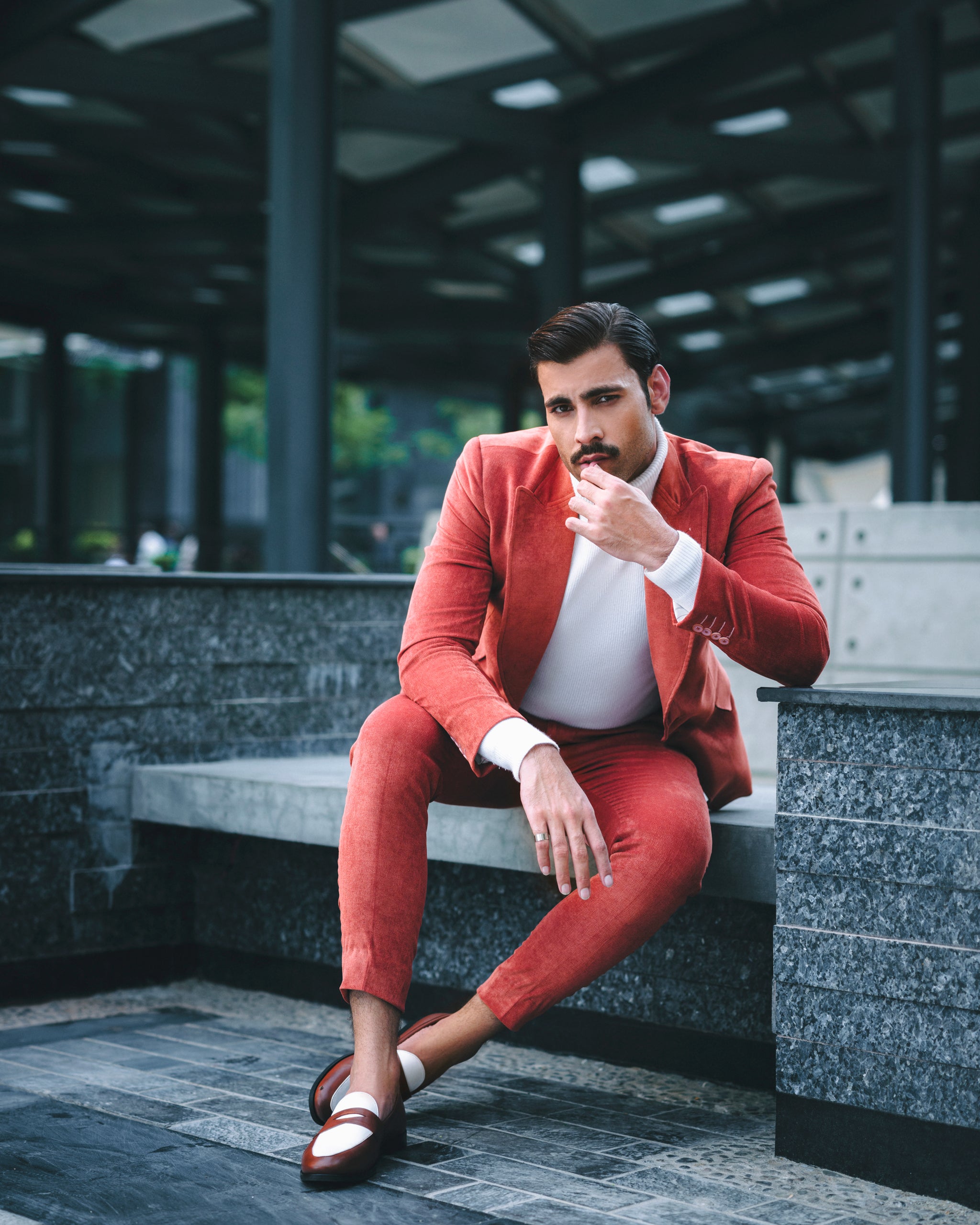 SOIGNÈ | Dark Persimmon Double Button suit