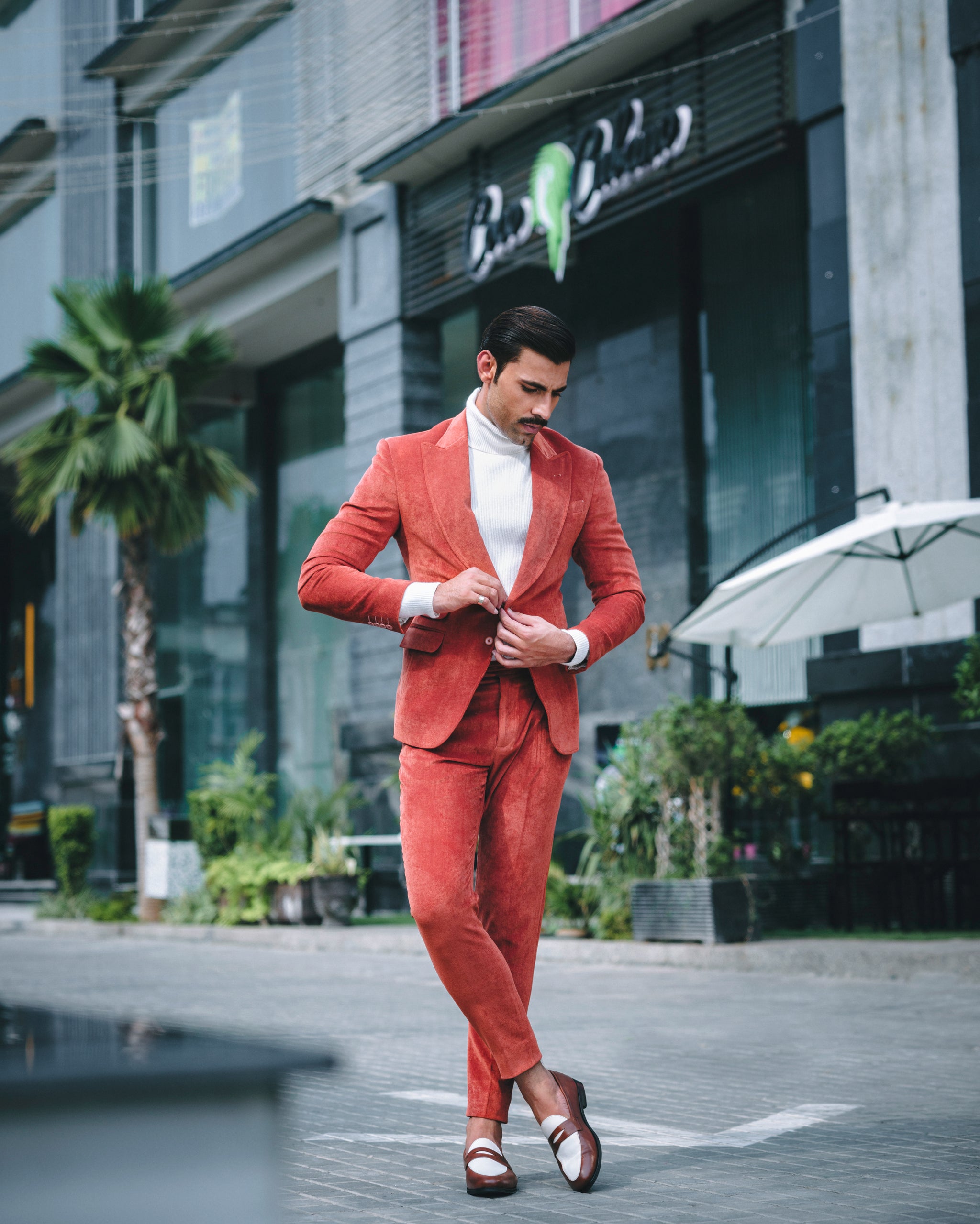 SOIGNÈ | Dark Persimmon Double Button suit