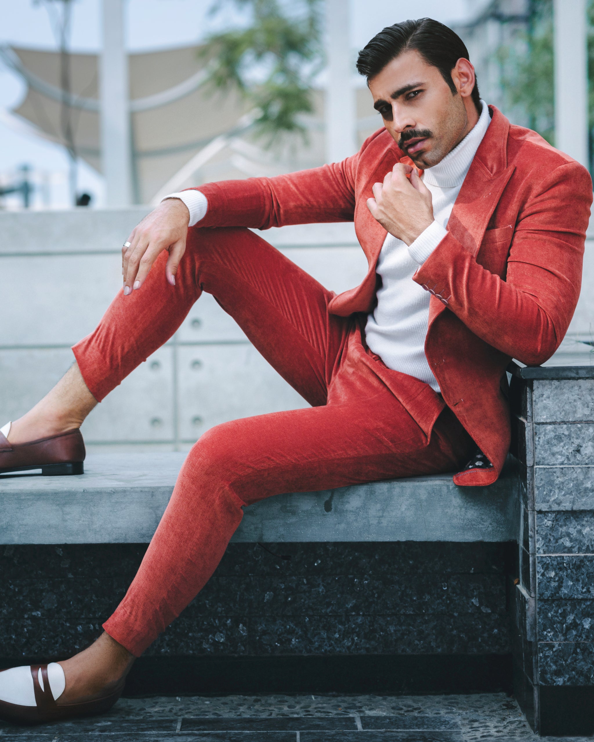 SOIGNÈ | Dark Persimmon Double Button suit