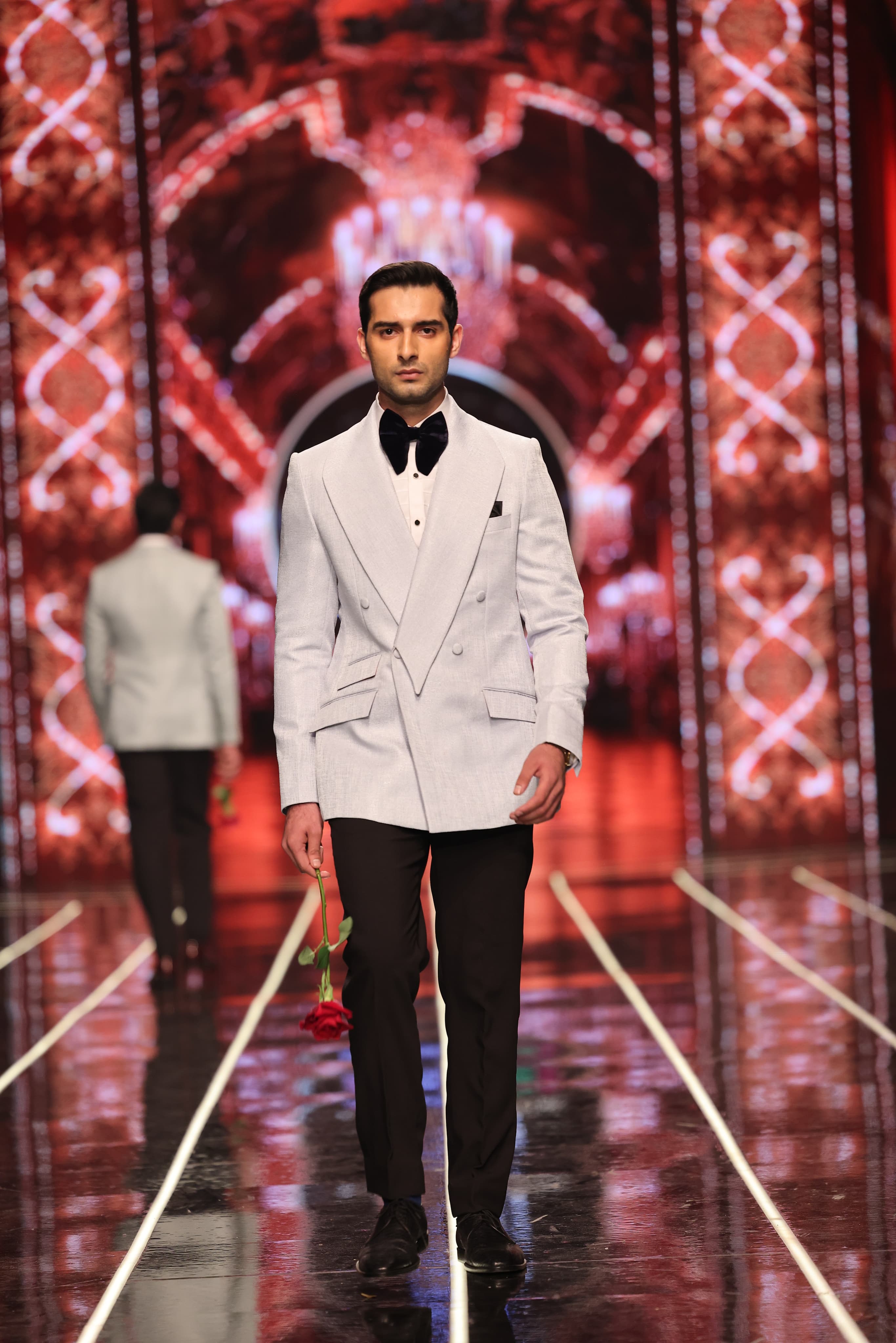 Bangla bazaar | Ice blue double breasted tuxedo suit