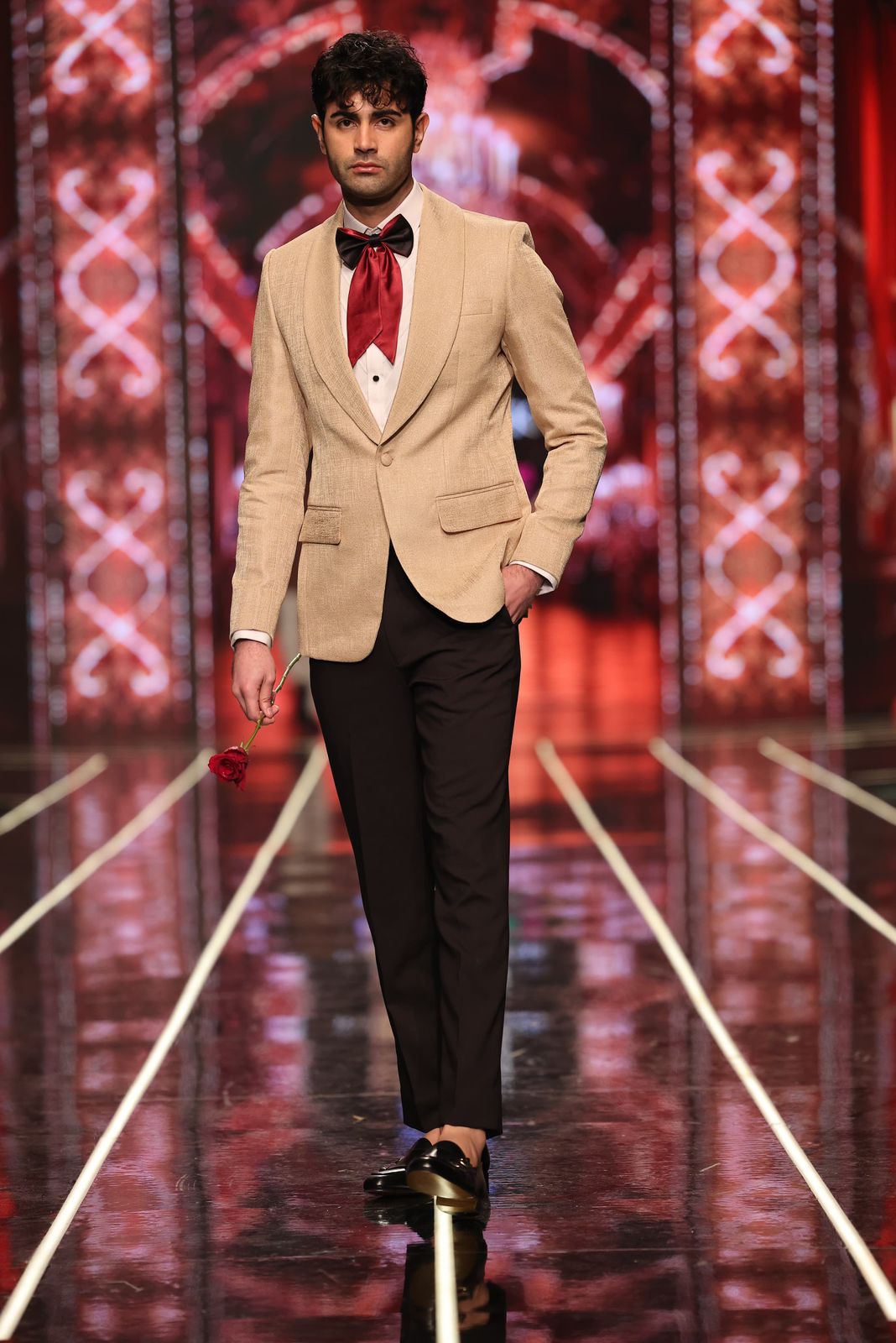 Bangla Bazaar | Camel Brown Tuxedo Suit