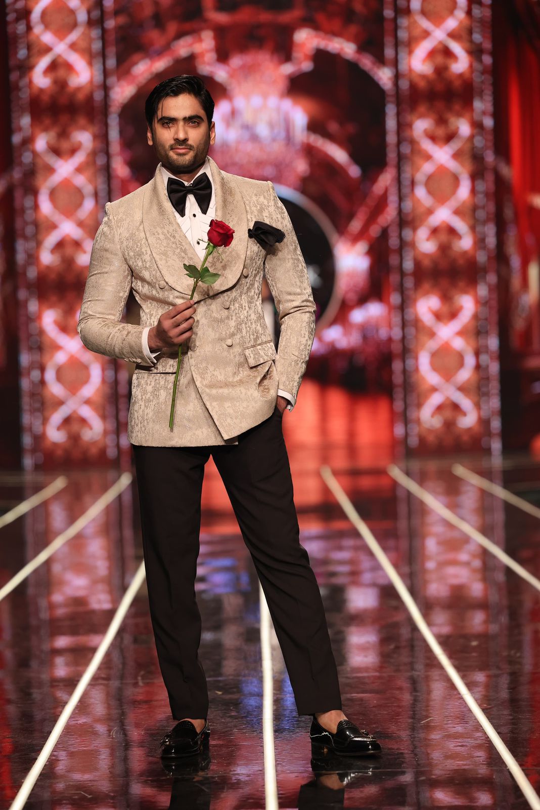 Bangla bazaar | Desert sand double breasted tuxedo suit