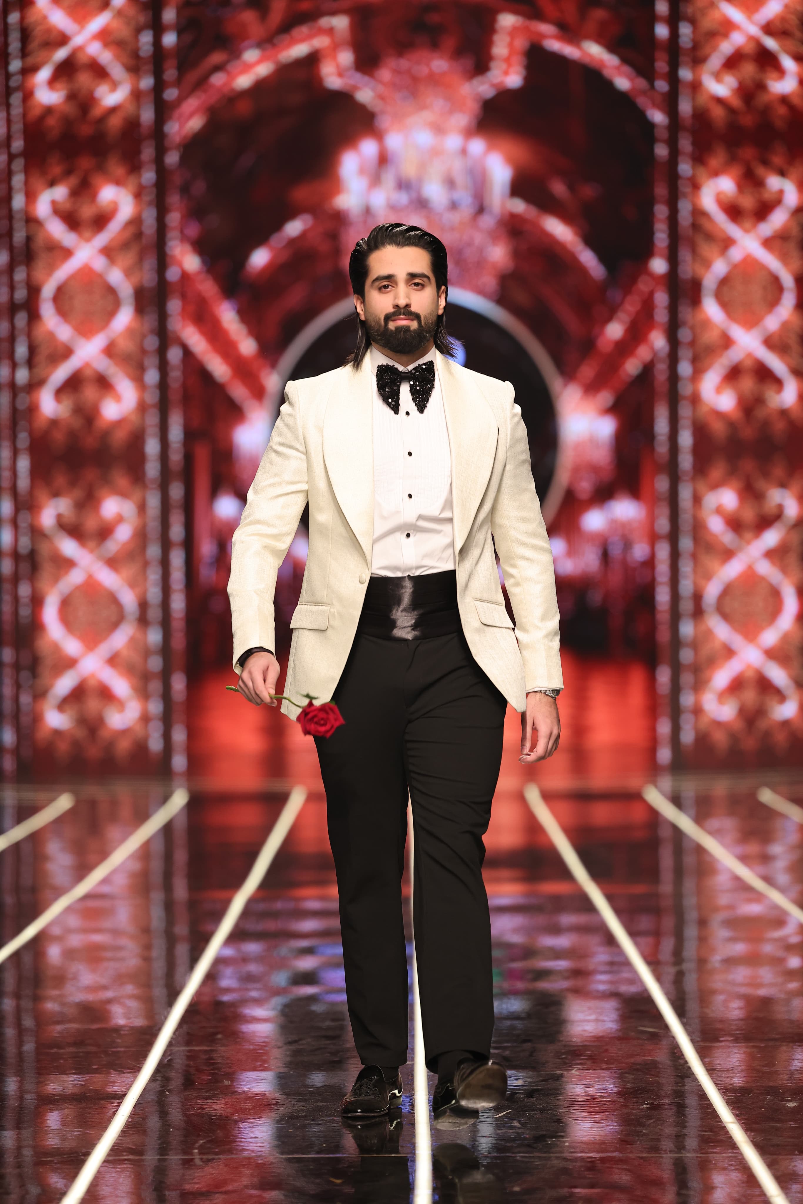 Bangla Bazaar | Ivory White Tuxedo Suit