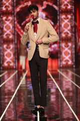 Bangla Bazaar | Camel Brown Tuxedo Suit