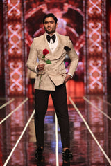 Bangla bazaar | Desert sand double breasted tuxedo suit