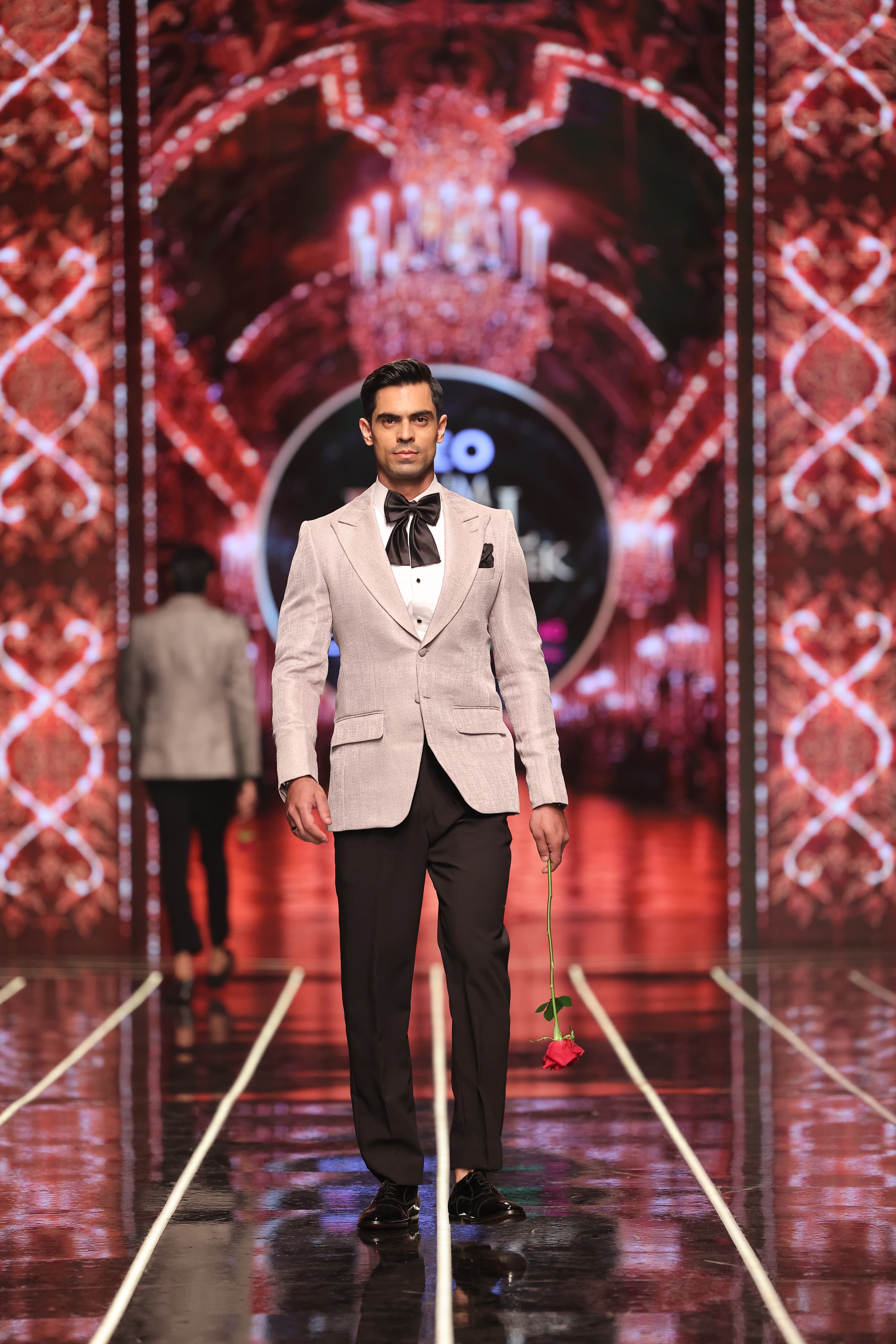 Bangla Bazaar | Fog Grey Tuxedo Suit