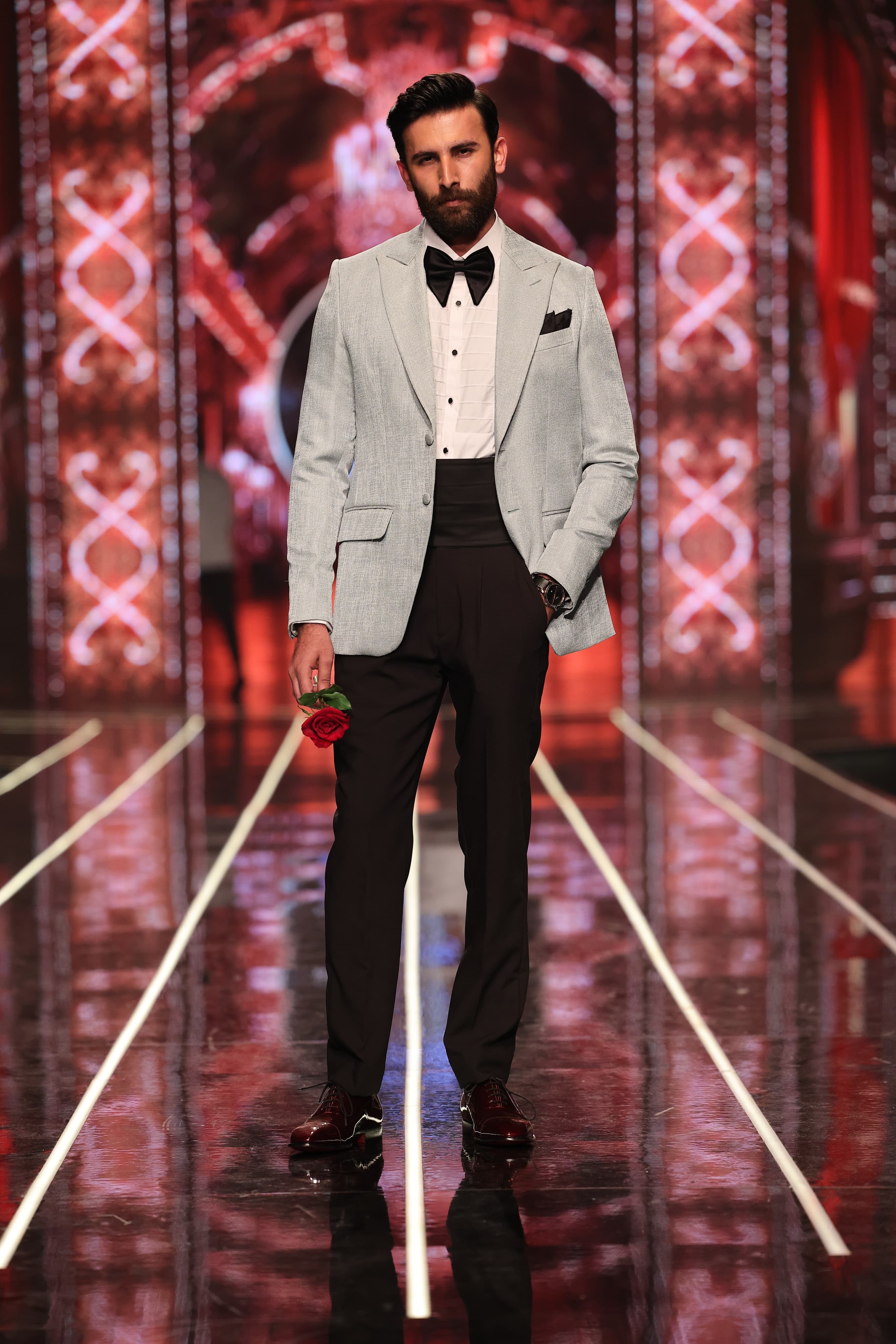 Bangla Bazaar | Seafoam green tuxedo suit