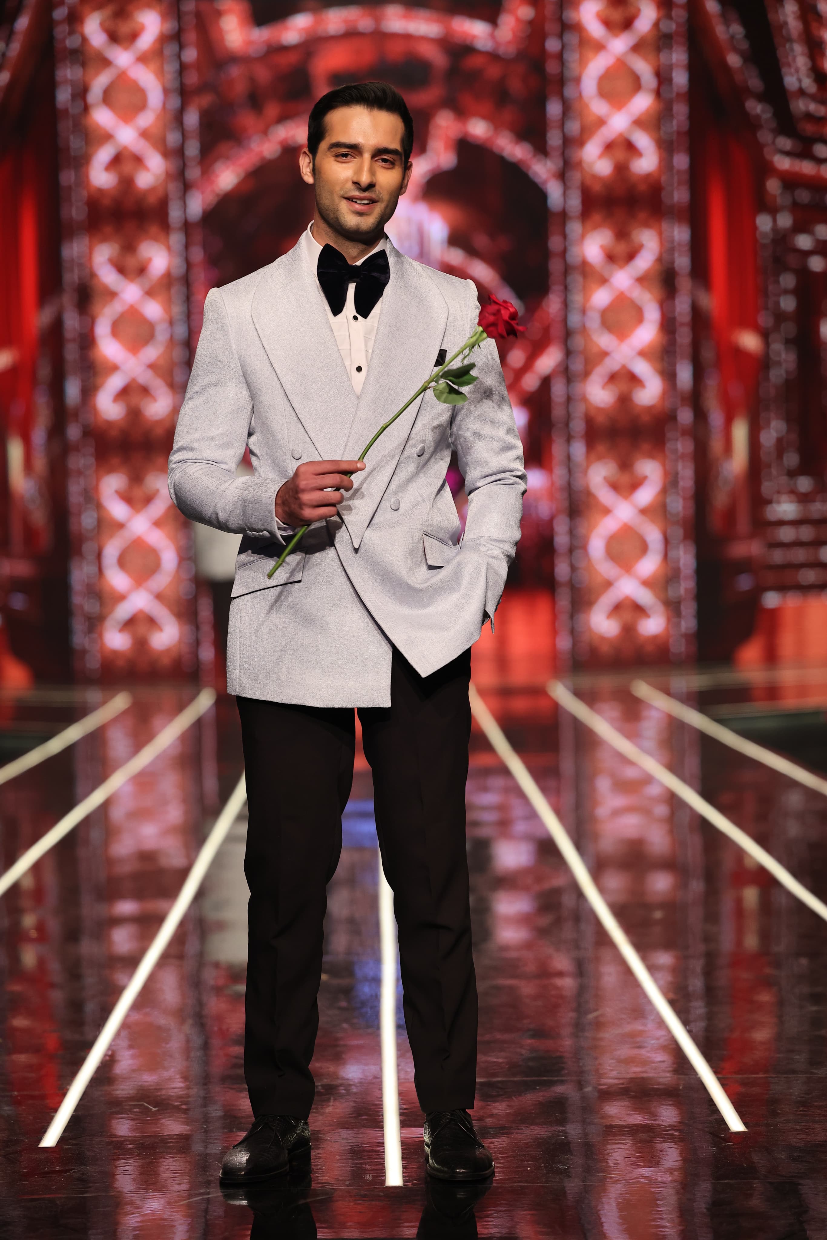 Bangla bazaar | Ice blue double breasted tuxedo suit