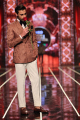 Bangla Bazaar | Sepia Brown Double Breasted Tuxedo Suit