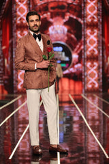 Bangla Bazaar | Sepia Brown Double Breasted Tuxedo Suit