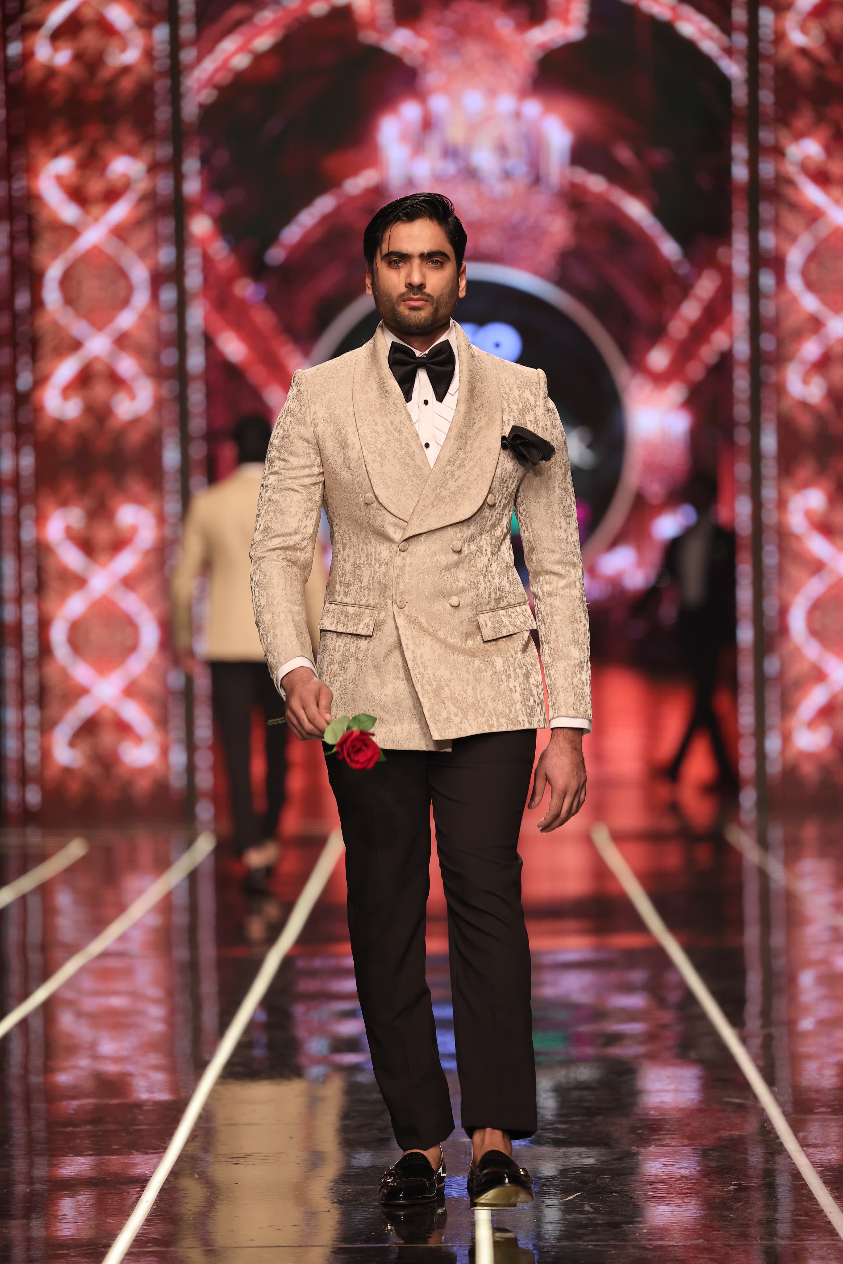 Bangla bazaar | Desert sand double breasted tuxedo suit